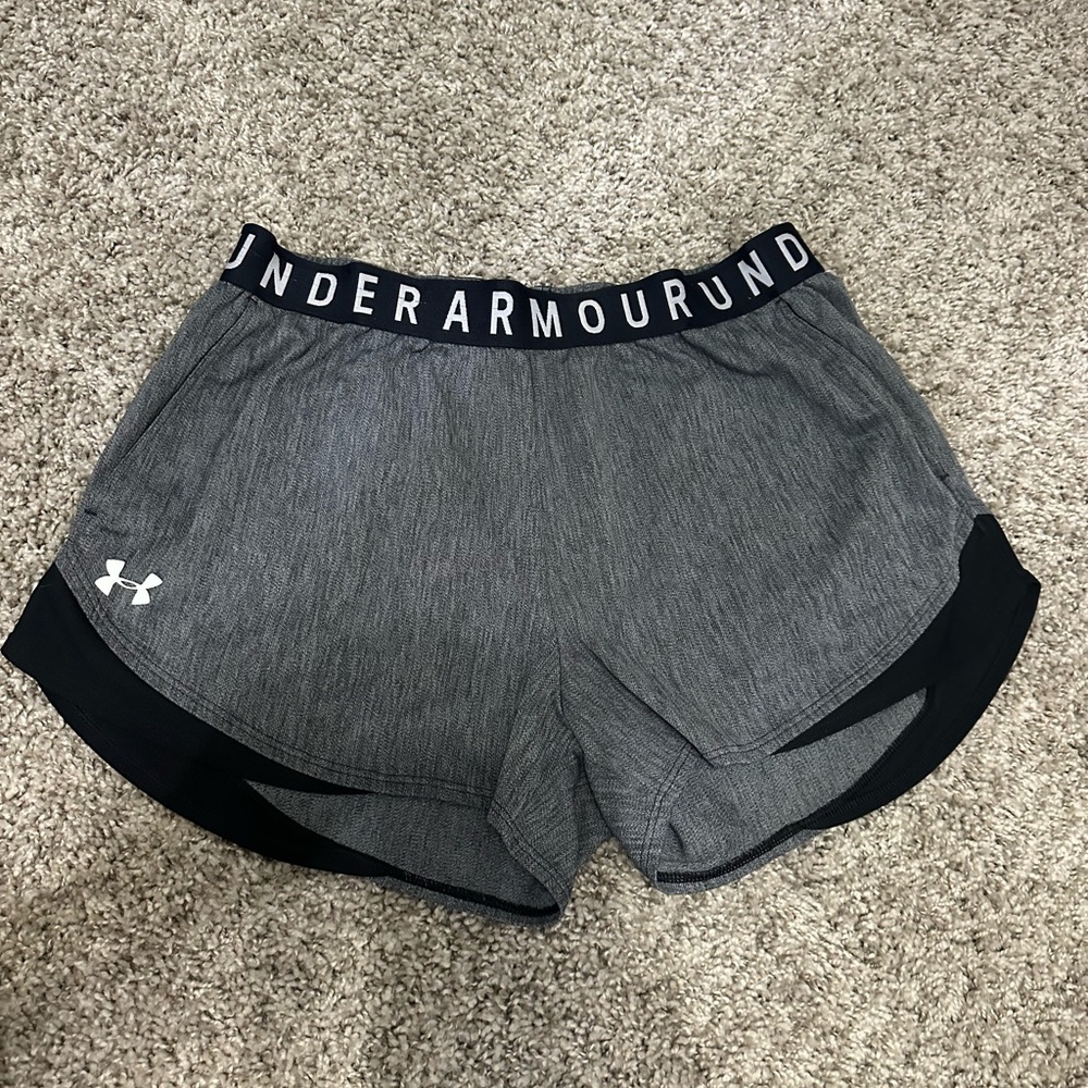 LG Women's Gray and Black Athletic Shorts